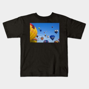 Vibrant Hot Air Balloons Kids T-Shirt